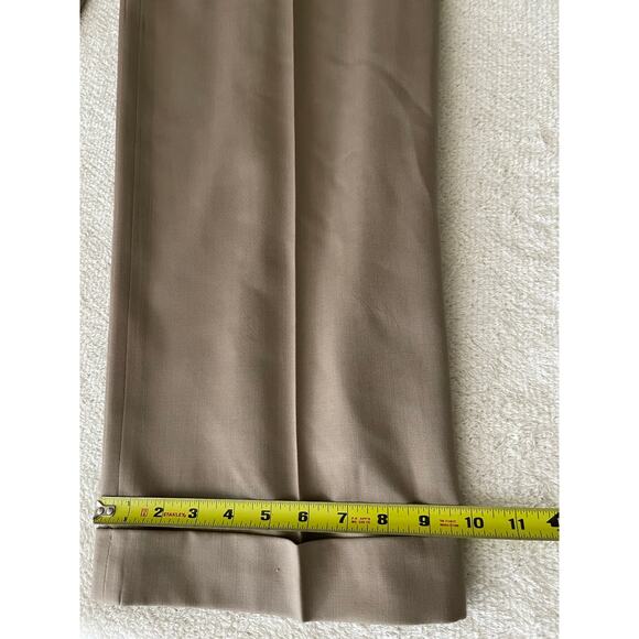 Talbots Women's Stretch High Rise Wool Pants Tan 16 Academia Quiet Luxury Preppy - Picture 14 of 14